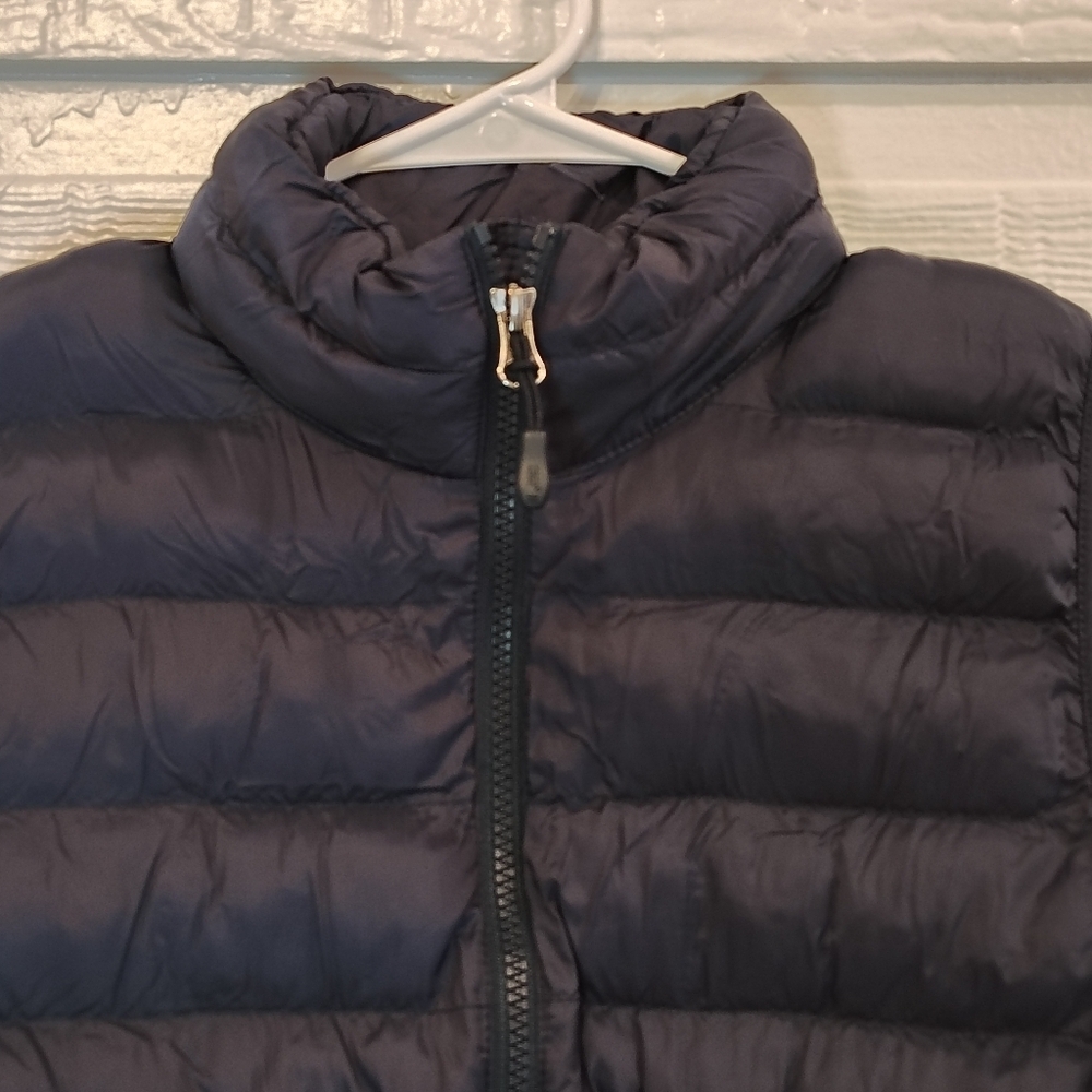 32 Degrees Womens Small Puffer Vest Blue Heat Zipper Closure Lightweight Navy - Picture 2 of 10